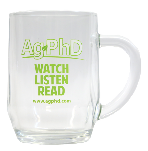 Ag PhD Watch Listen Read Glass Coffee Cup